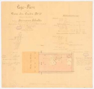 Kunsthandlung Eduard Schulte, Berlin: Lageplan 1:250