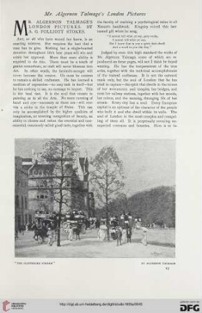 Mr. Algernon Talmage's London pictures