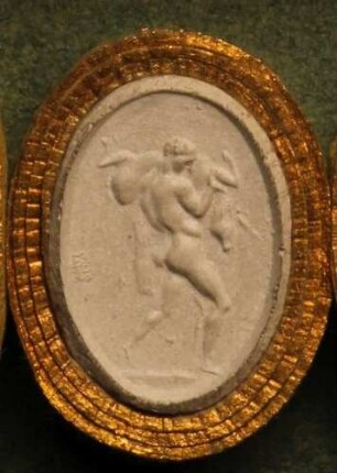 Herkules (?), einen Ochsen über der Schulter tragend (Daktyliothek, Erstes Mythologisches Tausend)