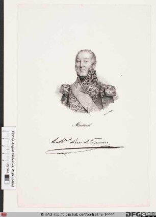 Bildnis Édouard-Adolphe-Casimir-Joseph Mortier, 1808 duc de Trévise