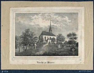 Die alte Kirche in Plauen bei Dresden, aus Sachsens Kirchen-Galerie von Hermann Schmidt, 1836, Bd. 2