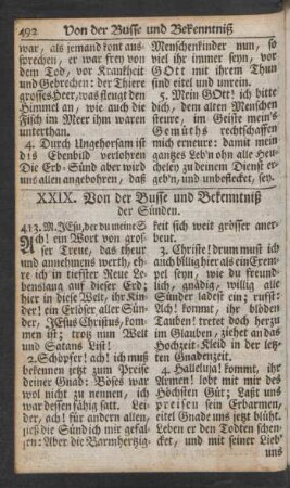 XXIX. Von der Busse und Bekenntniß der Sünden