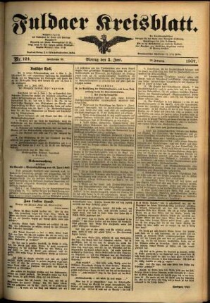 Ausgabe vom Montag, den 03. Juni 1907.
