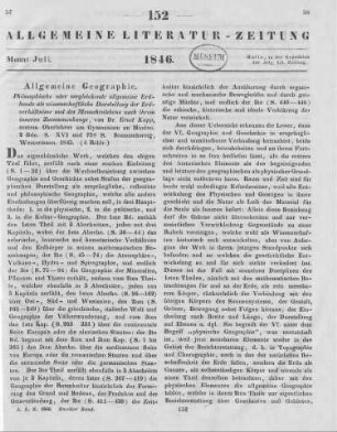 Kapp, E.: Philosophische oder vergleichende allgemeine Erdkunde als wissenschaftliche Darstellung der Erdverhältnisse und des Menschenlebens nach ihrem innern Zusammenhang. Bd. 1-2. Braunschweig: Westermann 1845