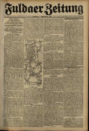 Ausgabe vom Samstag, den 07. September 1918.