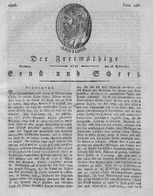 Nro. 186, Dienstag den 16. September 1806