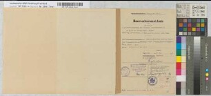 Bauwerksverzeichnis und Nachweisung der bei dem Geschlossenhalten der Schranken (Anrufschranken) in km 86,232 der Strecke Hagen-Siegen berührten Wege- und Vorflutverhältnisse, nebst Bezeichnung der für sie entworfenen baulichen Anlagenplan, o. M. Stnr.: 51, Iwü, Bunr.: 91, Blnr.: 1