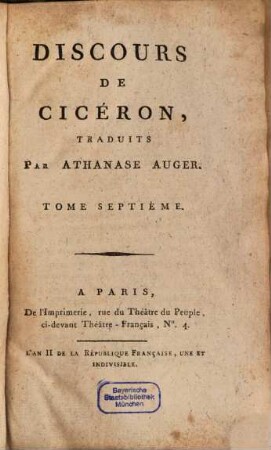 De La Constitution Des Romains Sous Les Rois Et Aux Tems De La République, 7