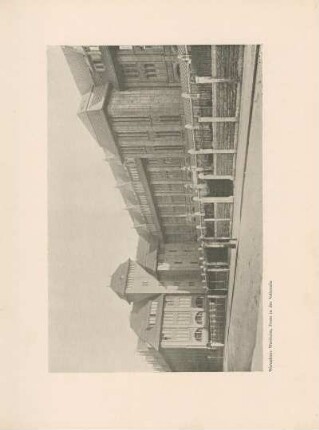 Warenhaus Wertheim, Front in der Voßstraße