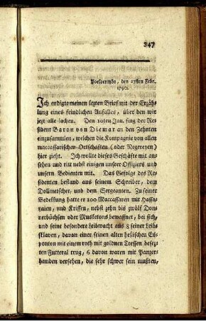Poclocombo, den 27sten Febr. 1790.