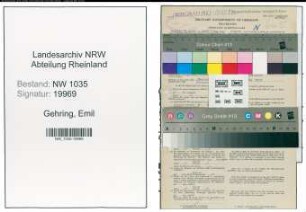 Entnazifizierung Emil Gehring , geb. 10.04.1903 (Schlosser)