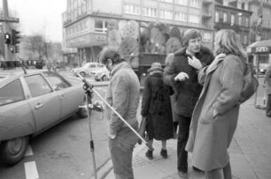 Oberbürgermeisterwahl am 9. April 1978. Wahlkampfveranstaltung der Kandidatin Stadträtin Heinke Salisch