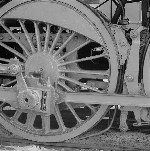 Lauf- und Triebwerk einer Dampflokomotive
