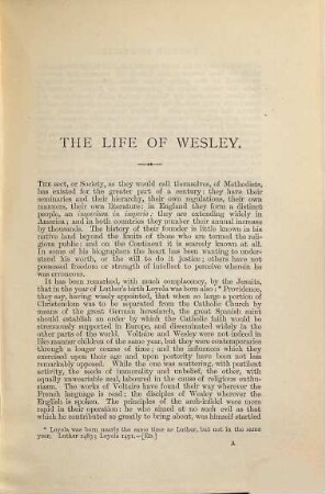 The life of Wesley and the rise and progress of methodism