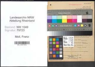 Entnazifizierung Franz Moll , geb. 21.12.1895 (Vermessungstechniker)