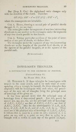 Homologous triangles.