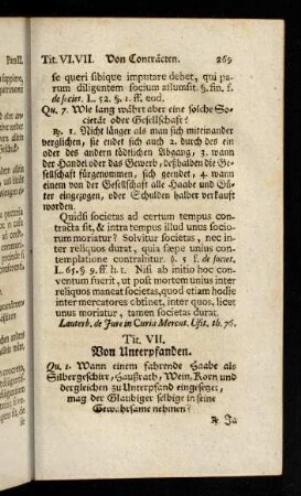 269-276, Titulus VII