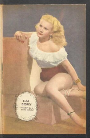 Elsa Degrey ("vedette" de la escena porteña) - [Fotografía]