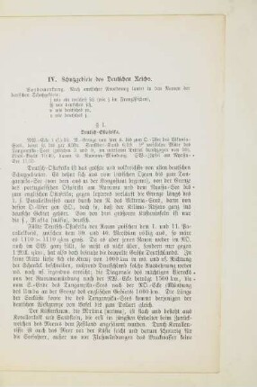 IV. Schutzgebiete des Deutschen Reichs