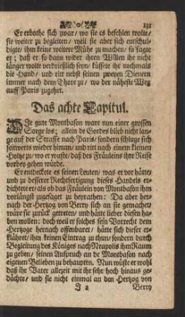 Das achte Capitul