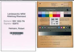 Entnazifizierung Robert Heimann , geb. 05.10.1901 (Spediteur)