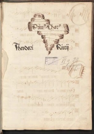 Großformatiges Chorbuch - Staatliche Bibliothek Ansbach VI g 28-1 : primus chorus psalmorum