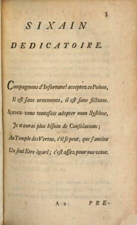 Consolations Dans L'Infortune : Poème En Sept Chants