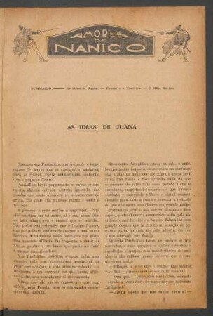 Amores de Nanico : Romance histórico