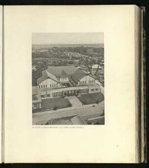 Ausstellungs-Gebäude aus der Vogelschau
