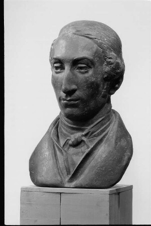 Büste von Carl Maria von Weber : Büste von Carl Maria von Weber. Bronze (1952; W. Arnold)