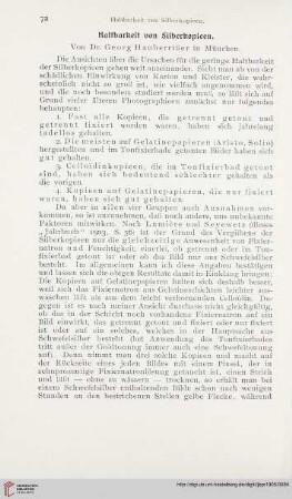 19: Haltbarkeit von Silberkopien