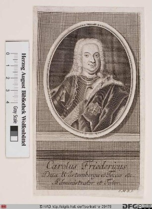 Bildnis Karl Friedrich, Herzog zu Württemberg-Oels