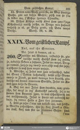 XXIX. Vom geistlichen Kampf