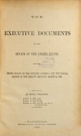 Senate documents. [400.] 1888/89, Vol. 4 = Congress 50, Sess. 2