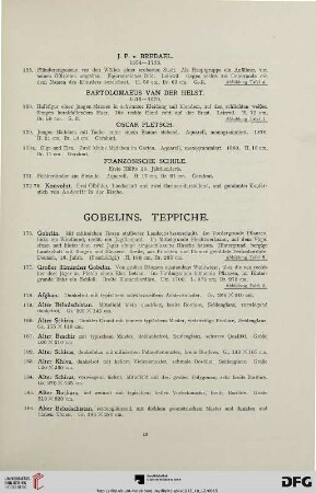 Gobelins. Teppiche (Nr. 176-210)