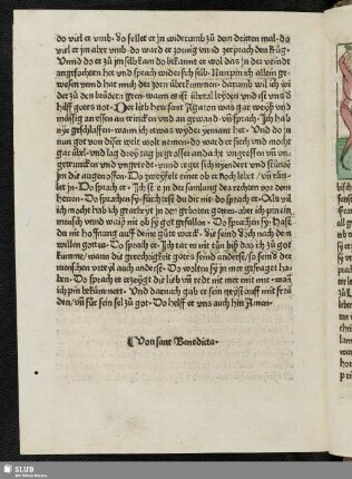 Von sant Benedicta