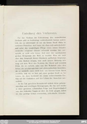 Einleitung des Verfassers.