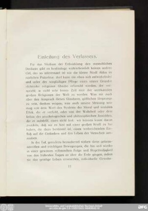 Einleitung des Verfassers.