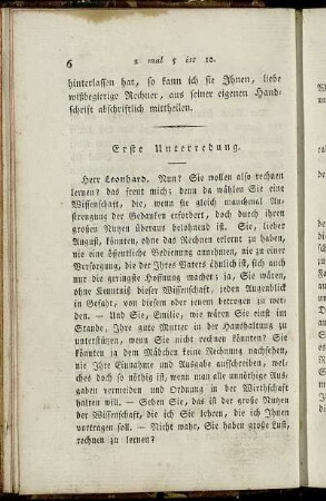 Erste Unterredung.