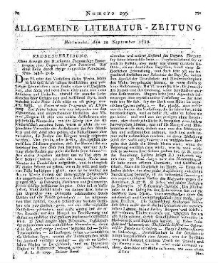 [Glatz, J.]: Freymüthige Bemerkungen eines Ungars über sein Vaterland. Auf einer Reise durch einige Ungarische Provinzen. [Gotha: Ettinger] 1799