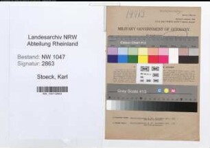 Entnazifizierung Karl Stoeck , geb. 02.04.1899 (Strassenbahnfahrer)
