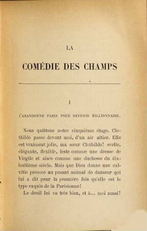 La comédie des champs