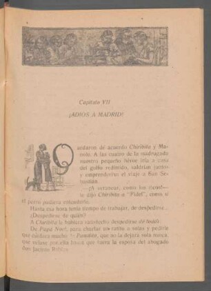 Capítulo VII - ¡Adiós a Madrid!