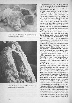 Abb. 2: Ratekau, Eingetiefter Dolmen mit Eingangsverschlussplatte von Süden.