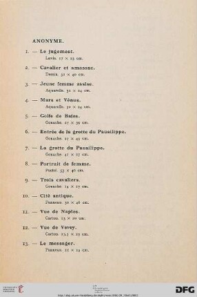 Tableaux (Nr. 1-606)