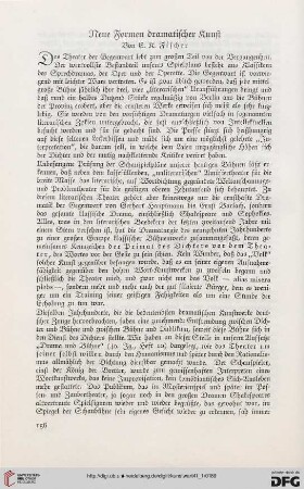 Neue Formen dramatischer Kunst