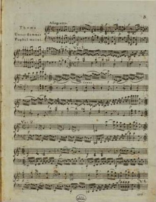 Suite d'airs connus variés pour le clavecin ou piano-forté : no 4, unser dummer Poebel meynt &