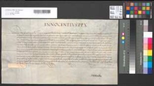 Papst Innocenz X. erlaubt dem Erzbischof Max Heinrich von Köln, in Ehehindernissen zu dispensieren.