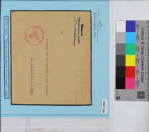 Dienstbrief, Schiffsname/Landeinheit: Marinebefehlshaber in den Niederlanden, Feldpostnr. 30450; Frankatur, Mi.-Nr.: [Keine]; Poststempel: Masch.-Stpl: K 13 1 42 11-12; Nebenstempel: in rot: Dienststelle Feldpost-Nr. 30450