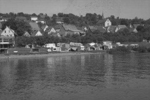 Rothenfels: Mainufer mit Camping und Gemeinde Zimmern